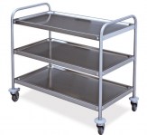 carrello di servizio inox 3 ripiani larghezza 800 900 1000 profondità 500 600